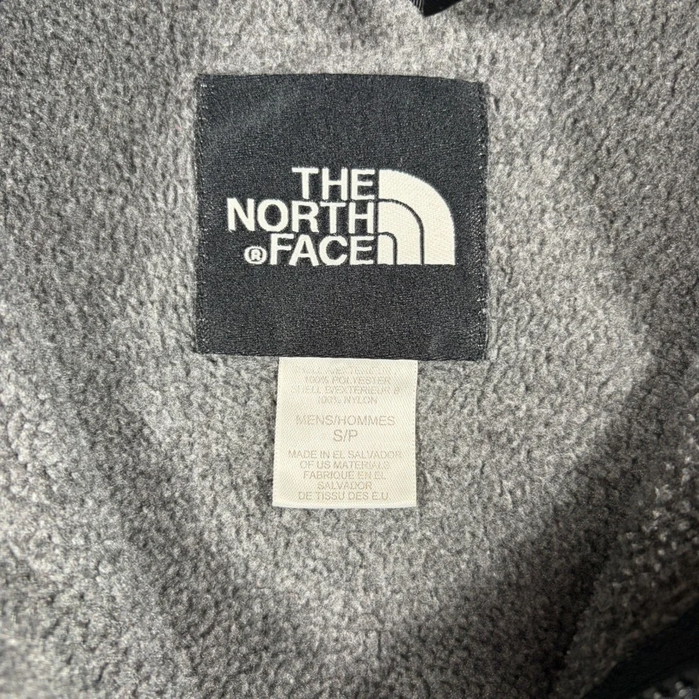 The North Face Denali Fleece Jacket Men Small Gray Black Full Zip Denali 1